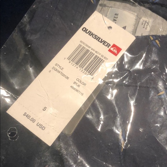 🆕 Quiksilver Boys' Boredsnap Mini Motif SS - Picture 5 of 7